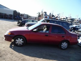 2001 TOYOTA COROLLA CE BURGUNDY 1.8L MT Z17839